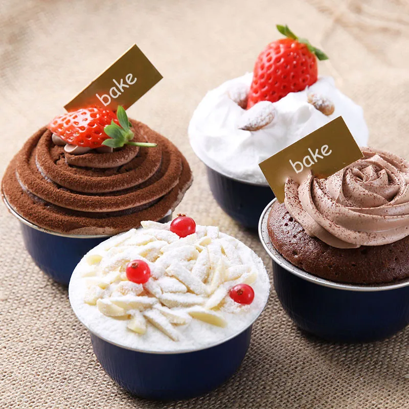 Одноразовая чаша чашка из фольги коробка для торта термостойкий алюминиевый