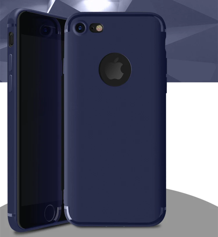 Для Apple iphone 7 Plus iphone X чехол тонкий мягкий, силиконовый, из ТПУ для iphone 6 6 S Plus матовая полная задняя+ Пылезащитная заглушка 10 шт./партия
