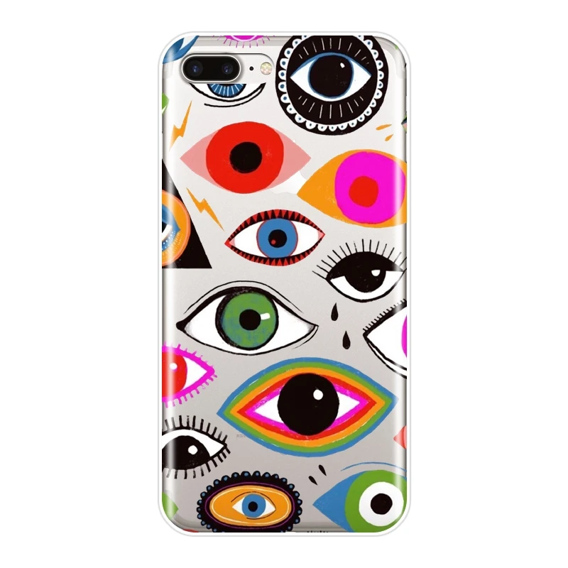 Силиконовый чехол для телефона для iPhone 6 S 6 S 7 8 X XR XS Max Eyes ресницы Эстетическая мягкая задняя крышка для Apple iPhone 8 7 6 S 6 S Plus