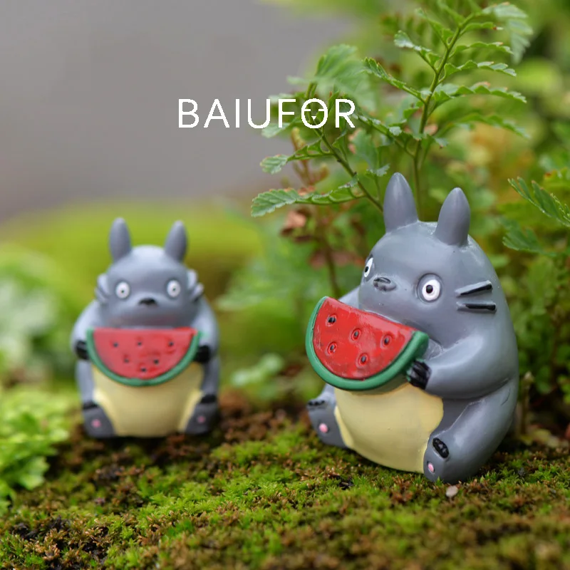BAIUFOR Тоторо миниатюрные террариумы животные DIY Сказочный Сад суккуленты