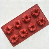 8 even swirl silicone cake mold silicone jelly pudding mold