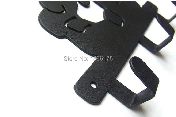 Original Design Funny Cartoon Rabbit Shaped Metal Robe Hook Coat Hat Bag Wall Hanger Decorative Wall Hooks