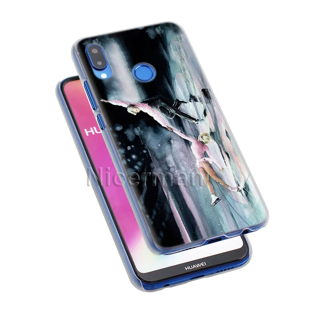 Чехол для телефона для Honor Y9 Y7 Y5 Y6 Y9 Honor 10 20 Lite 8X 8A Play, прозрачный чехол для катания на коньках, фигурных коньках