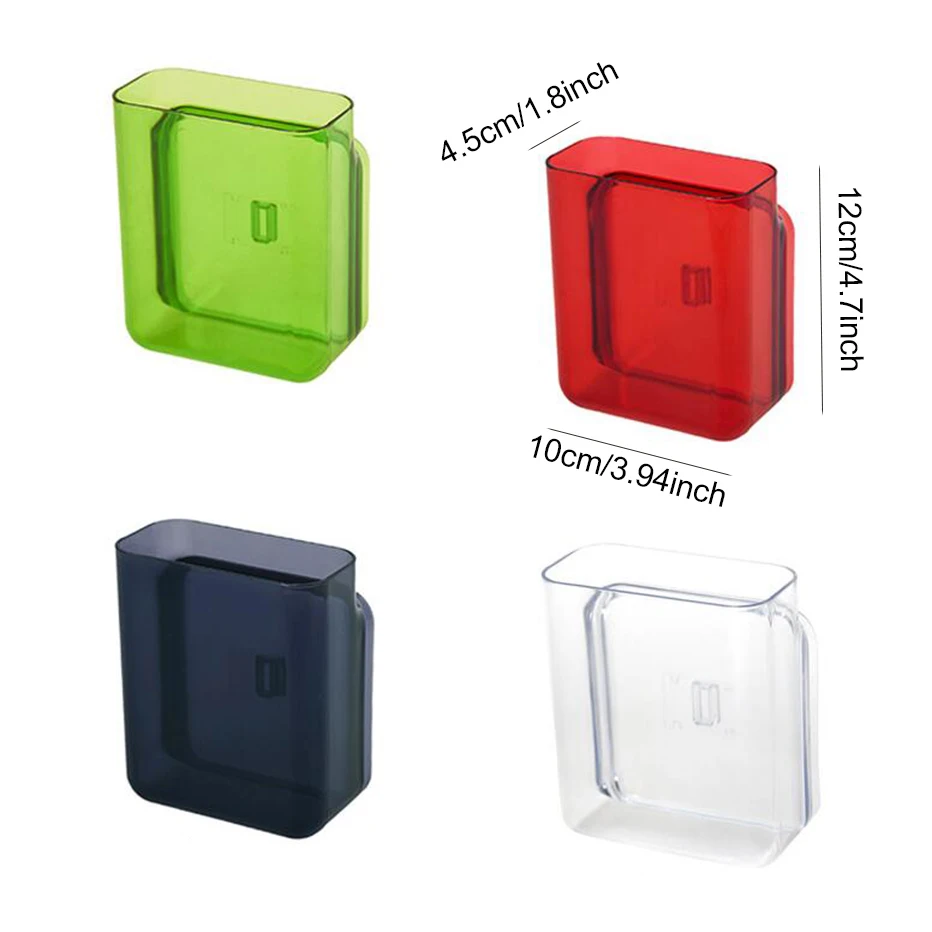 Bathroom Toothbrush Storage Box Wall-mounted Cosmetics Box Remote Control Holder Kitchen Tools Finishing Box