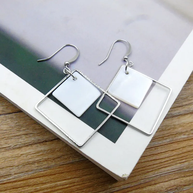 Женские серьги-подвески в виде ракушек минималистичные серьги стиле панк