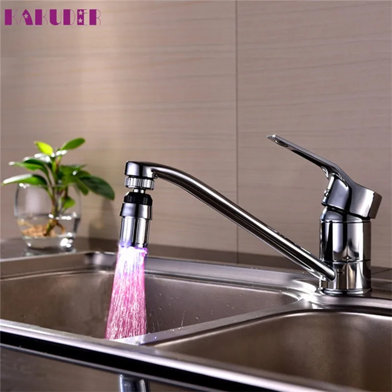 2018 светодиодный светильник для кухонной раковины смены воды кран душа | Лампы и