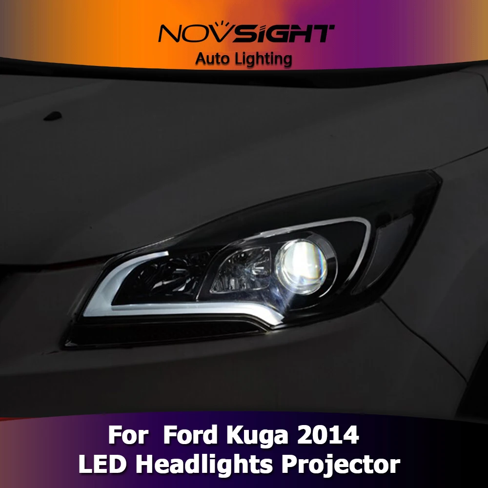 NOVSIGHT фара в сборе для Ford Kuga фары 2014 Автомобильный датчик стайлинга светодиодный