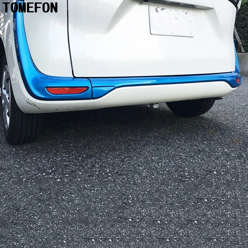 3 шт. накладка на задний бампер для Toyota Sienta 2016 2017 второго поколения XP170 ABS Chrome