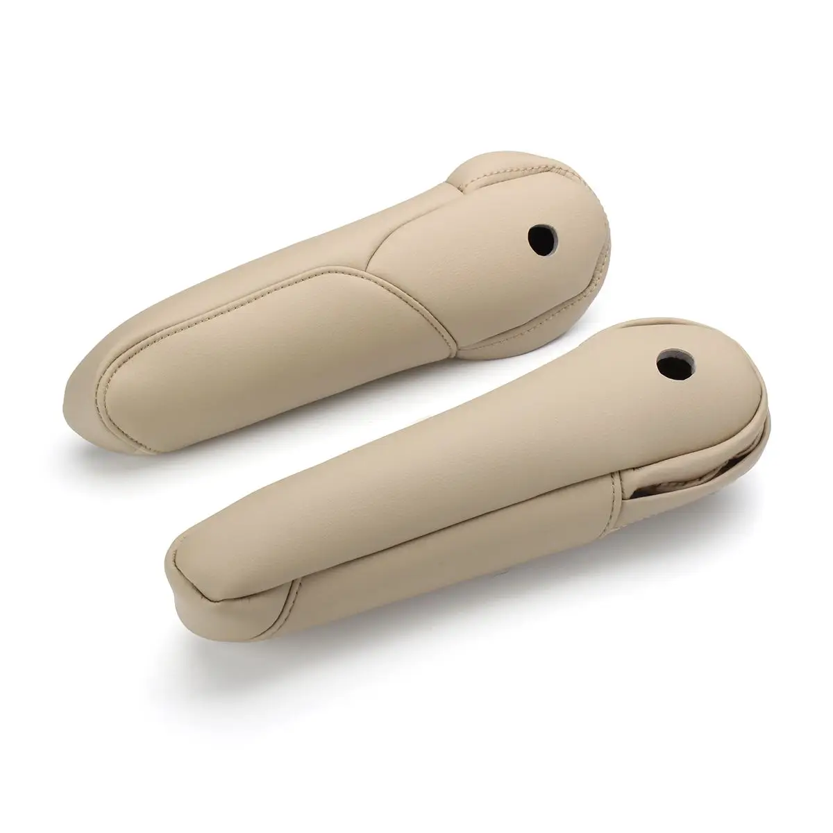 Beige 1 пара, автомобильный подлокотник, микрофибра, кожа, пена, защитная накладка для Honda CRV для Odyssey 2007-2009 - Название цвета: Beige