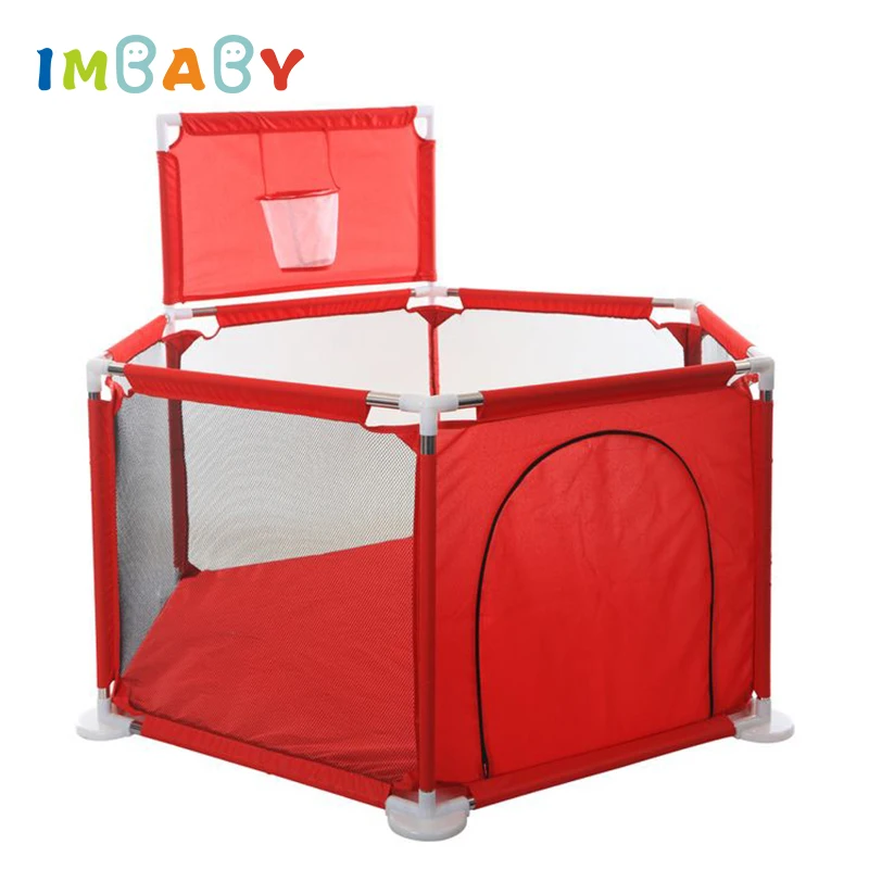 IMBABY манеж для детей Детский манеж для детей Детские забор для малышей шары бассейн детская палатка для безопасности ребенка барьеры для от 0 до 36 месяцев дети Морской мяч