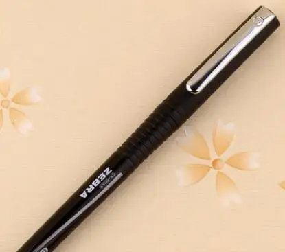 12 шт. Гелевая Ручка-роллер Zebra SX-60A5, ручка для подписи, ручка для письма, Серебряная Змея JB1 0,5 мм, японский черный/синий/красный цвета - Цвет: 05mm
