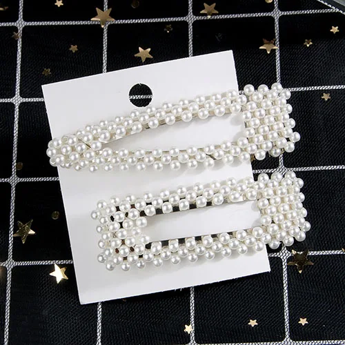 27 silver set 5 шт./компл. Корея металла, полностью покрытые жемчугом или бусинами, заколки для волос для женщин контактный зажим для волос заколка для волос Головные уборы заколки аксессуары и украшения украшение для волос - Окраска металла: 27 silver set
