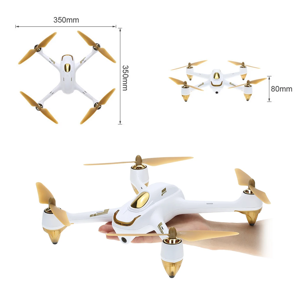 Дрон H501S Pro X4 5 8G FPV для селфи бесщеточный Радиоуправляемый с камерой 1080P 10