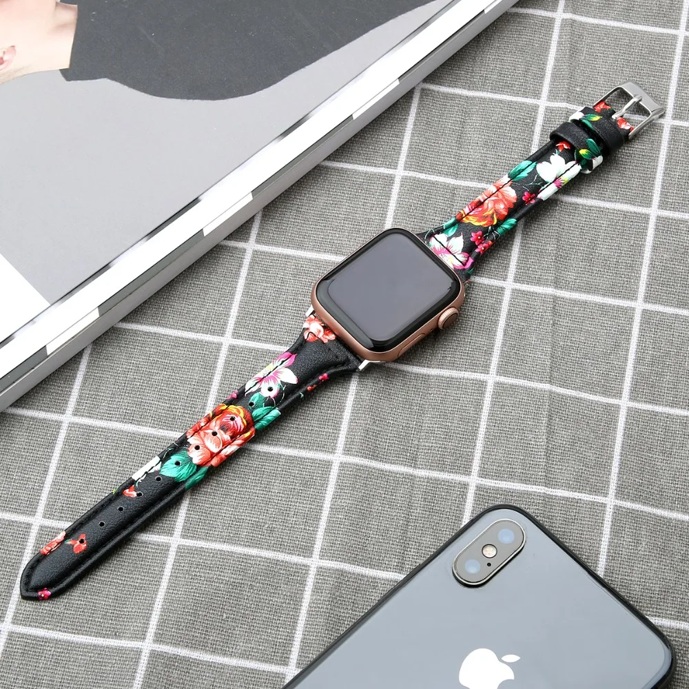 Кожаный ремешок для часов Apple Watch 38 мм 44 мм 40 мм 42 мм кожаный ремешок сменные браслеты для Iwatch браслет 83005