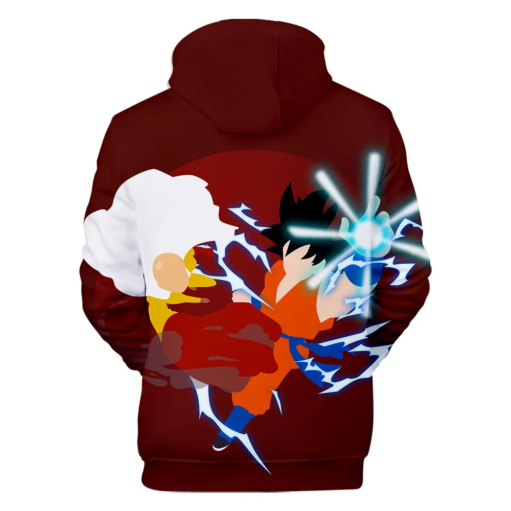 Anime Hoodie Dragon Ball Z Pocket Hooded Sweatshirt Kid Goku 3D Hoodies Pullovers Men Women Long Sleeve Outerwear Poleron Hombre