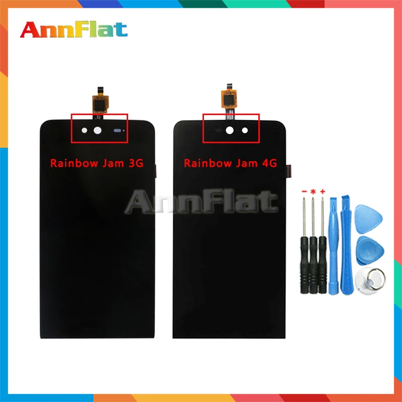 

high quality 5.0'' For WIKO Rainbow jam 3G 4G LCD Display Screen With Touch Screen Digitizer Assembly free shipping