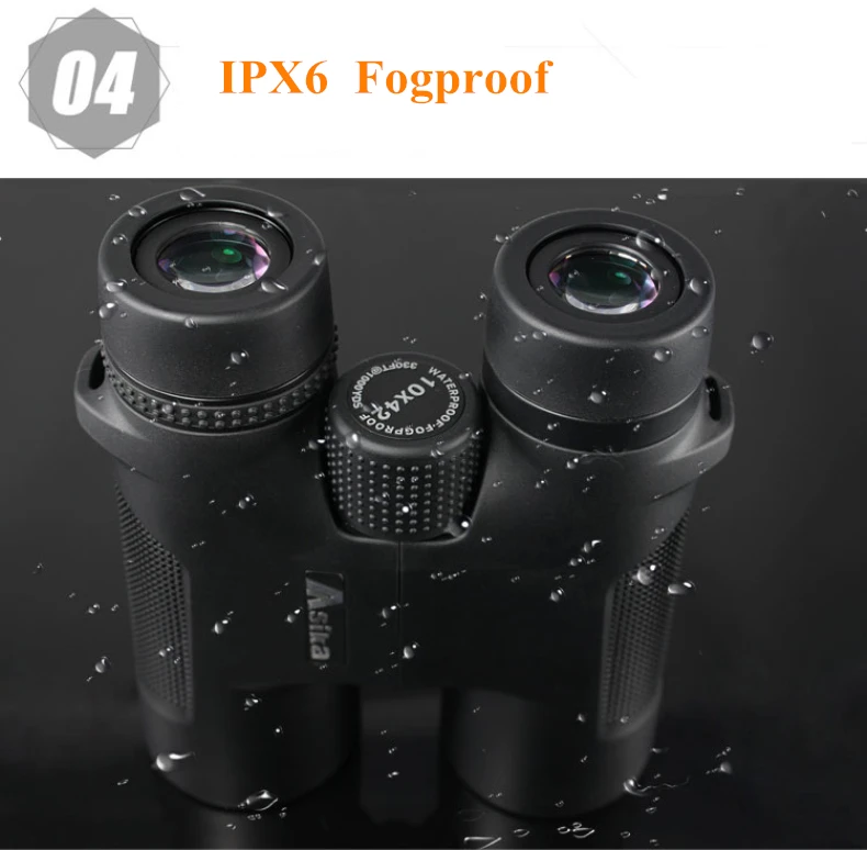 Asika мощный бинокль 10X42 с фазовым покрытием телескоп высокого качества азот водонепроницаемый бинокль для охоты Lll ночного видения