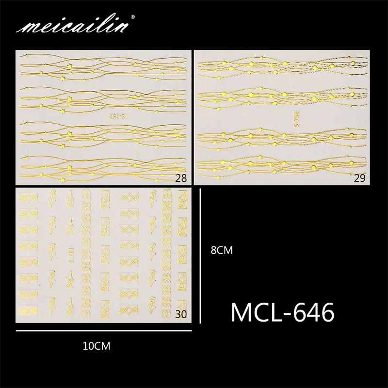 Мода MCL 1 лист лак для ногтей 3D наклейка для украшения ногтей Декор ногтей слайдер для ногтей Английский алфавит Снежинка Новинка