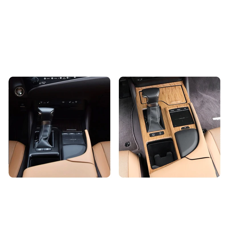 lsrtw2017 abs wood color car center control panel trims for lexus es200 es260 es300h es350 f sport 2018 2019 2020 | Автомобили и