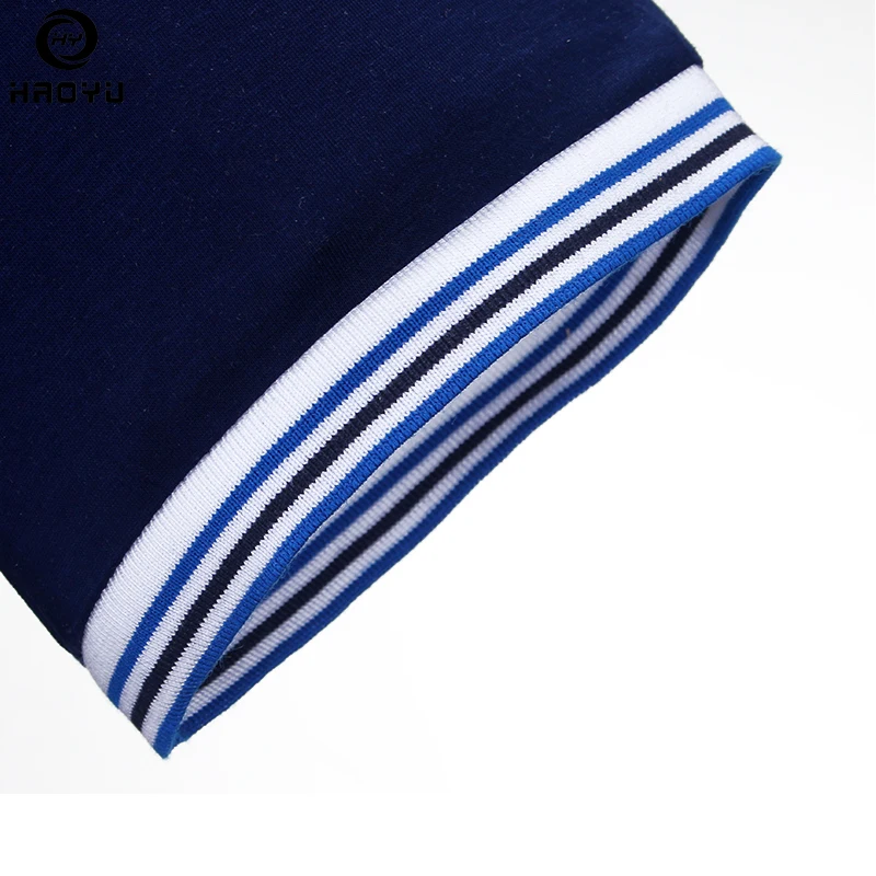 Мужская приталенная рубашка-поло из мерсеризованного хлопка с принтом короткими