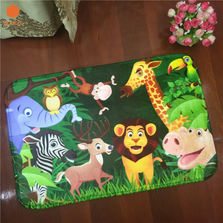 Фланелевый коврик с тигром жирафом и фирменный кухонный для унитаза водяной