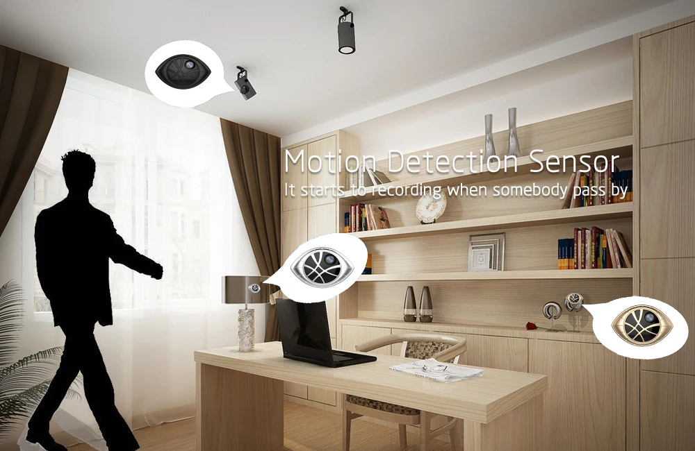 AI 338G Золотая Супер Мини Портативная Магнитная Wi Fi камера безопасности DVR для