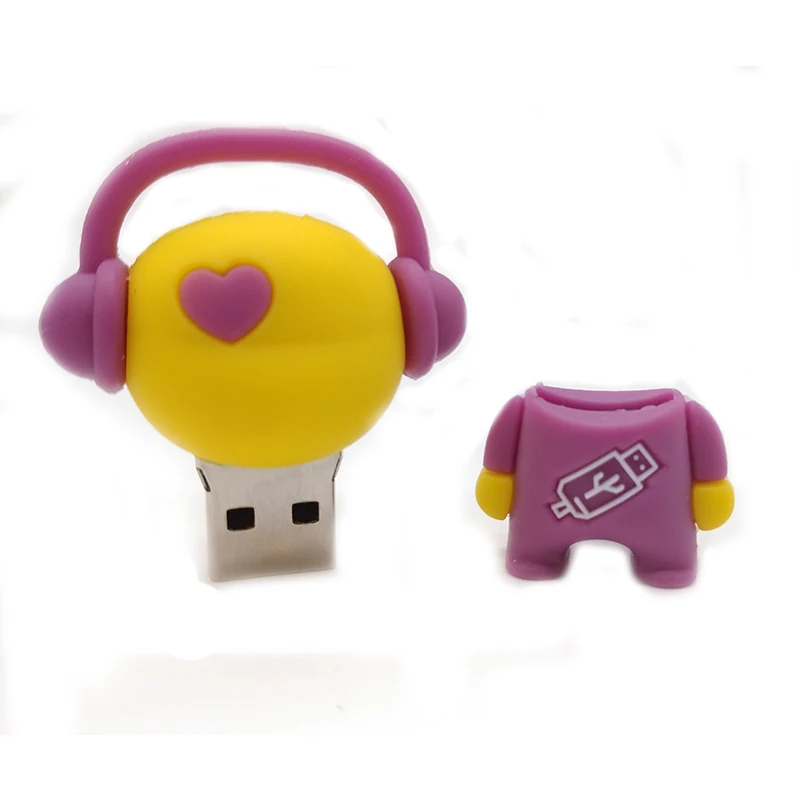 Мультяшные музыкальные игрушки usb флеш накопитель 64 ГБ 32 16 8 4 Гб мужские флешки