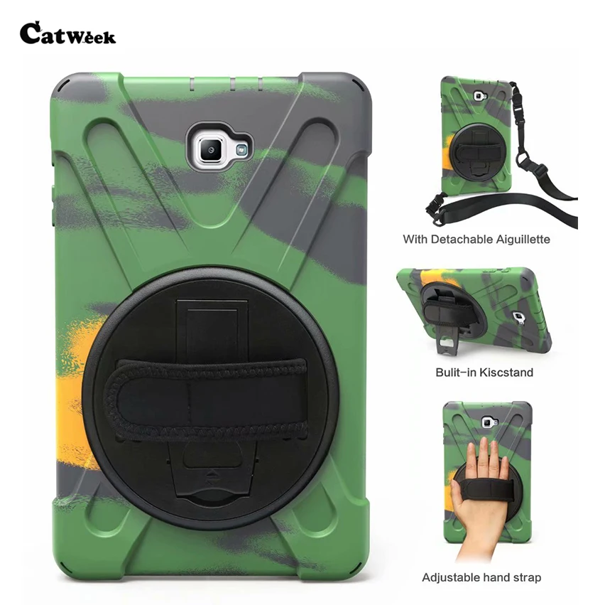 Tab A T580 чехол для планшета Fundas Heavy Duty PC Silicon 10 1 ''задняя крышка Samsung Galaxy защитный