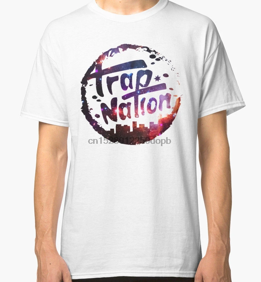 Trap Nation Galaxy мужские белые футболки одежда футболка мужская повседневная