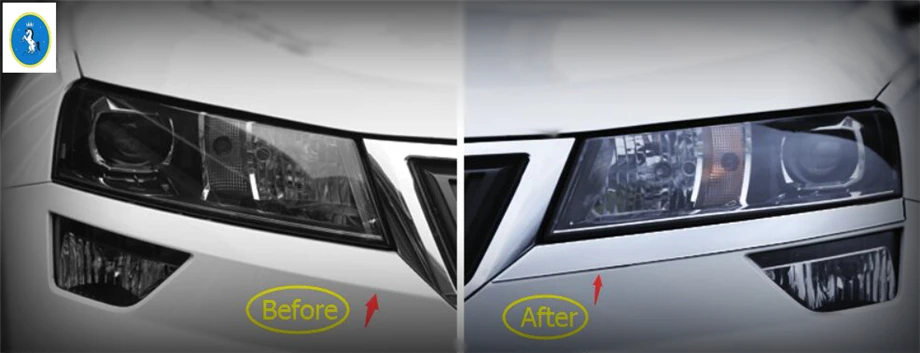 Автоаксессуары Yimaautotrims фара для передних фар защита век бровей Накладка Skoda Karoq 2018