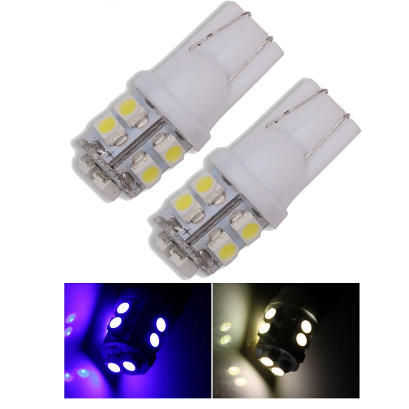 Автомобильный светодиодный светильник T10 501 194 168 W5W 10 1210 3528 SMD боковой клиновидный