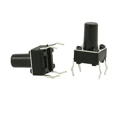 100 шт. 6x6 мм x 9 5 Мгновенный тактовый кнопочный переключатель PCB 4 Pin DIP|4 button switch|dip switch