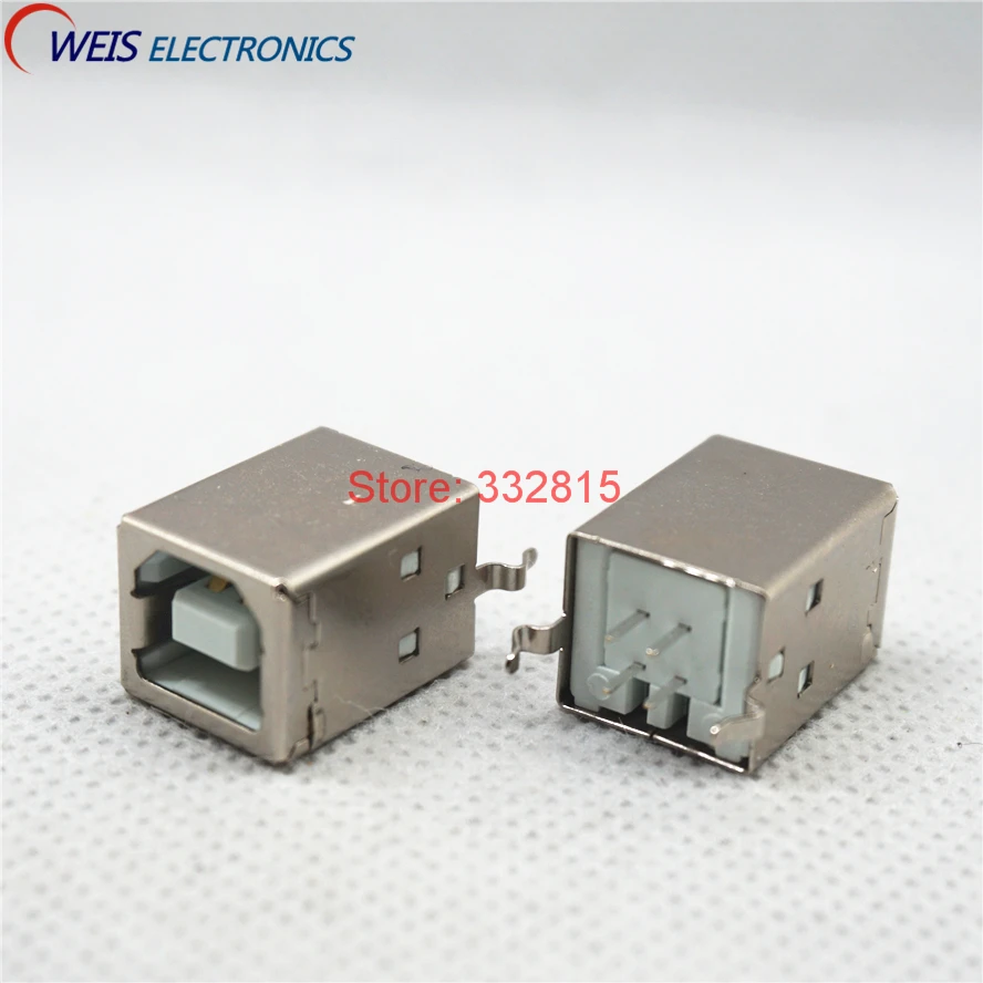 100 шт. USB коннектор гнездовой разъем тип D B DIP BF180 разъемы для принтера 180 градусов