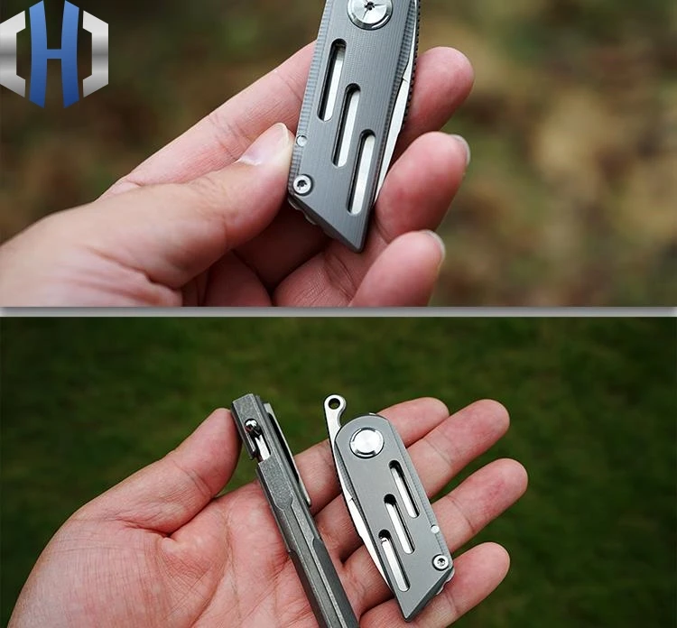 Мини M390 складной нож из порошковой стали, высокопрочный складной нож с самозащитой, небольшой инструмент для повседневного использования без блокировки
