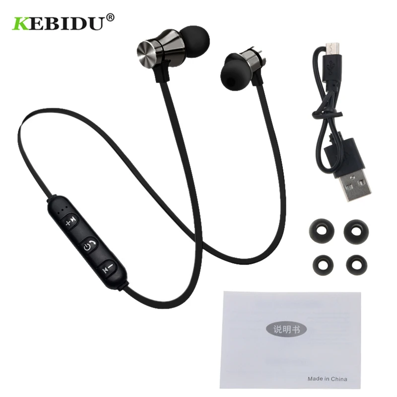 Kebidu Bluetooth 4 2 наушники со встроенным микрофоном магнитная притягивающая