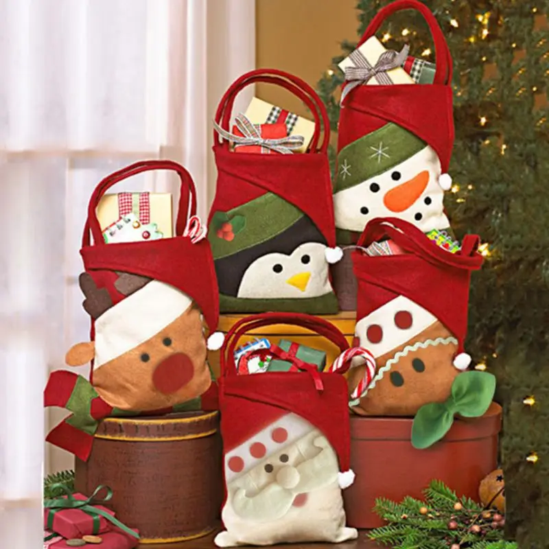Подарок на Рождество/конфеты сумка 5 моделей рождественские украшения для дома
