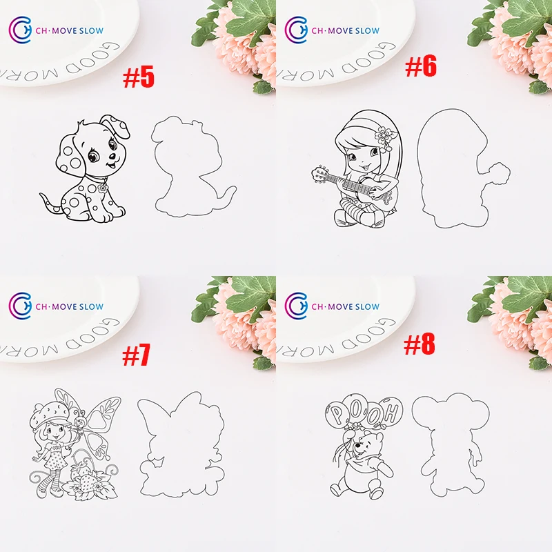 CH милые девушки и штампы животных резки штампов металла DIY Скрапбукинг карты