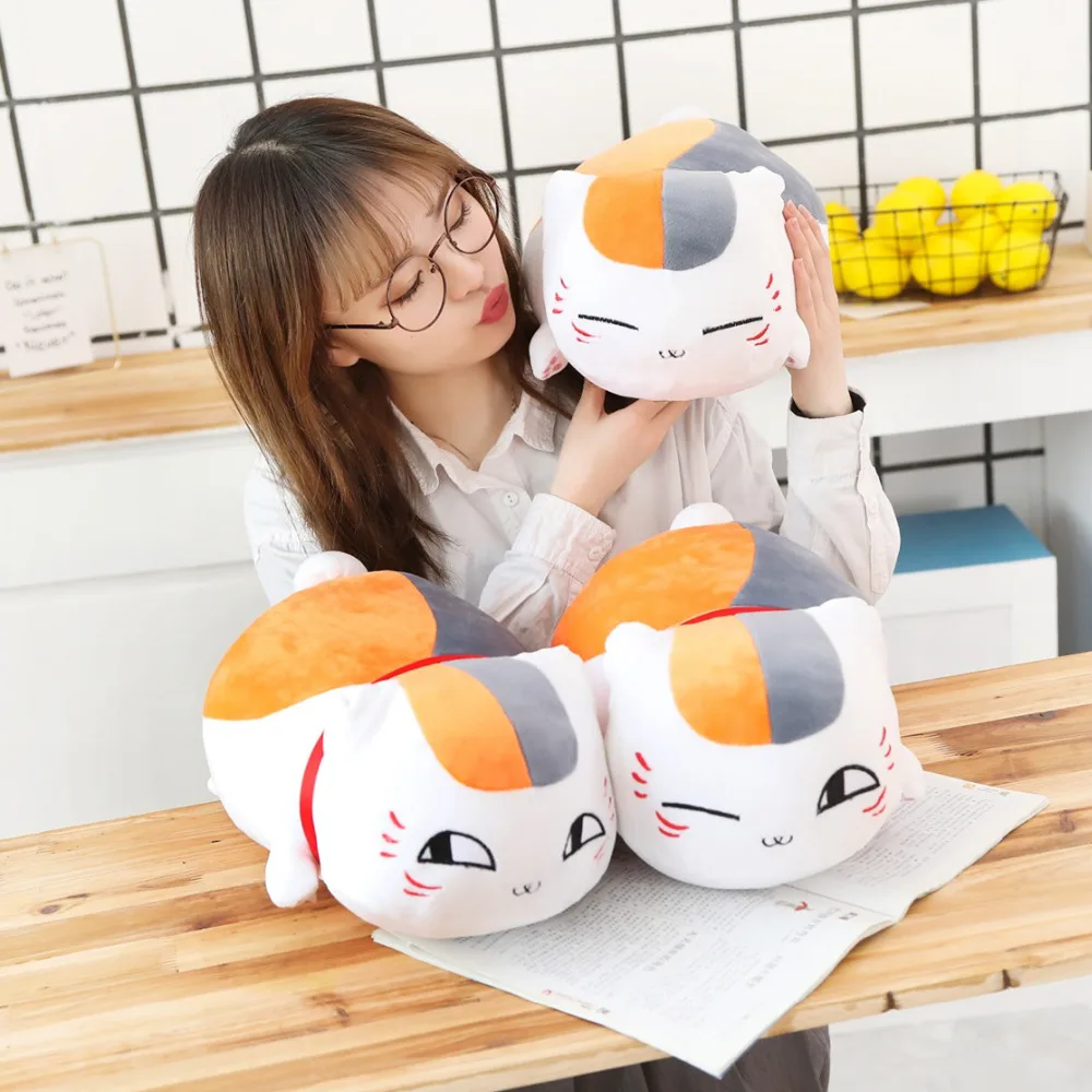 30cm/60cm Cute Madara Plush Cat toys Yuujinchou Stuffed &ampPlush Animal Baby Appease Toys doll baby sleep toy gifts For kids | Игрушки и