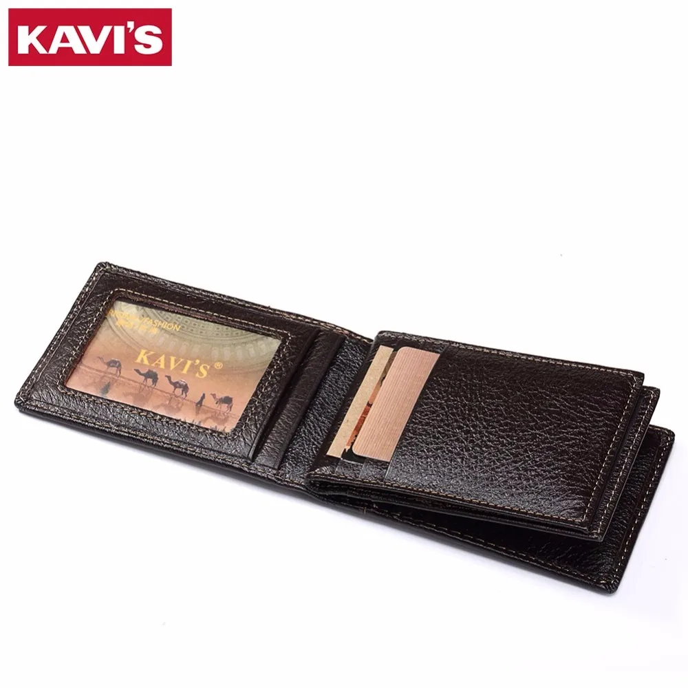 KAVIS 15 отделений натуральная кожа для женщин и мужчин держатель ID карт кошелек