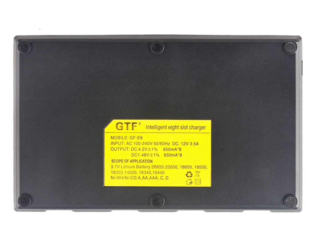 Оригинальный GTF E8 8 Слот интеллектуальное зарядное устройство с 5 В USB Выходная