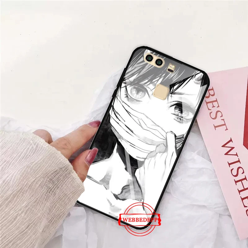 

Anime Neko Cat GirlKawaii Glass Case for Huawei P10 lite P20 Pro P30 P Smart honor 7A 8X 9 10 Y6 Mate 20