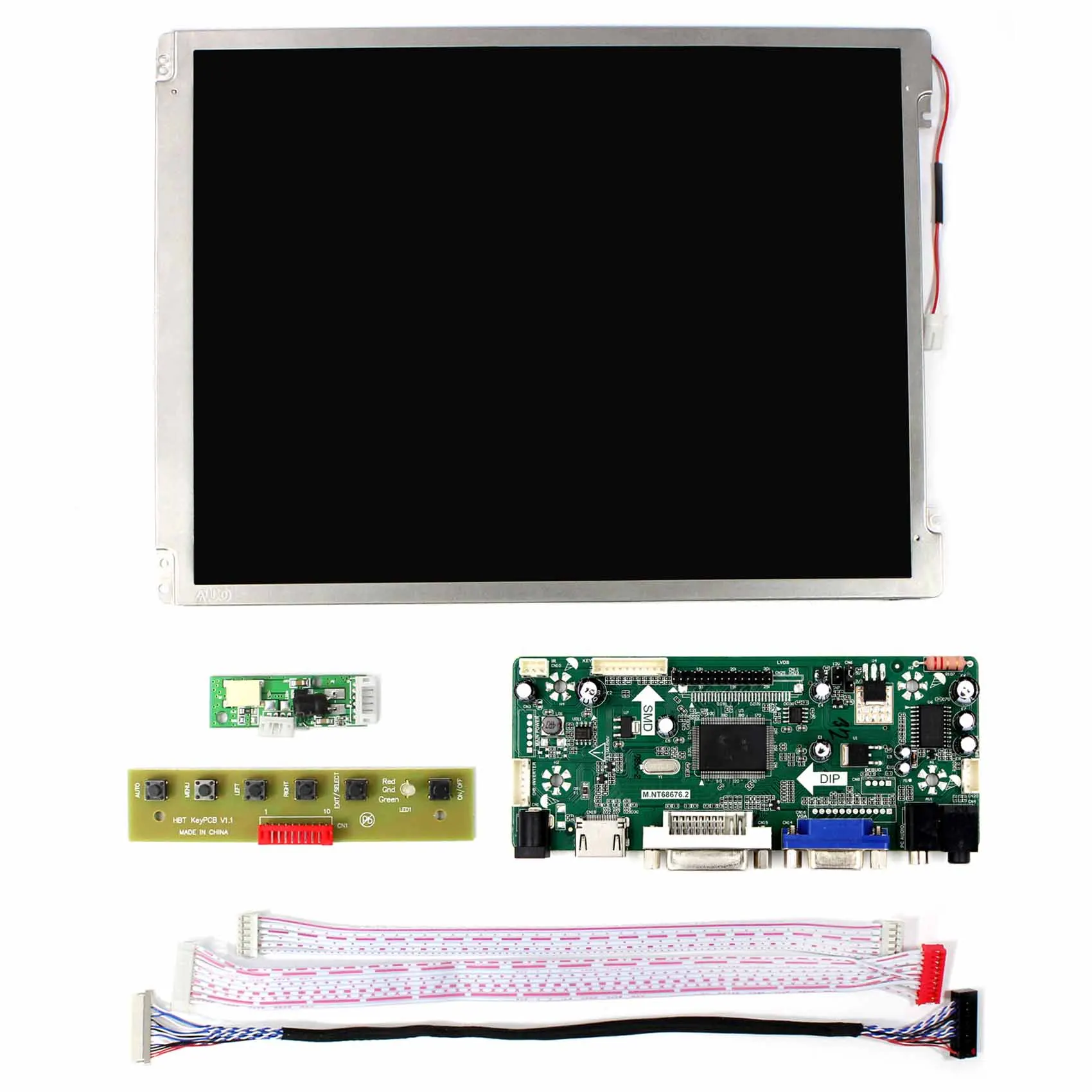 HD MI VGA HDMI DVI аудио ЖК-дисплей Управление доска 10 4 дюймов 800x600 светодиодный