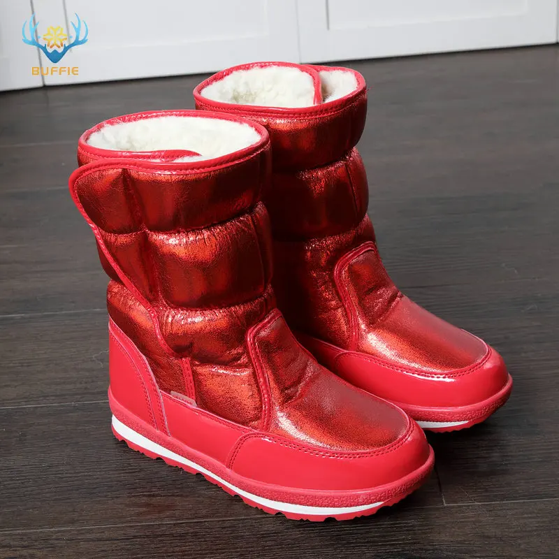 M903red Г., новые модные зимние женские сапоги женские теплые сапоги из смешанной натуральной шерсти водонепроницаемые женские зимние сапоги на толстом меху серебристого цвета, большие размеры - Цвет: M903red