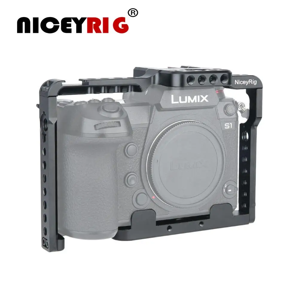 NiceyRig для камеры Panasonic S1 S1R с рамкой Nato Rail холодная обувь DSLR Lumix стабилизация