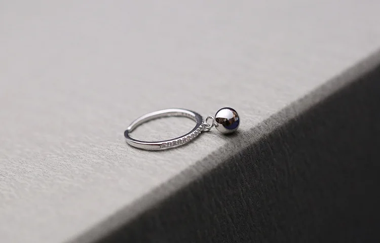 Женское вечерние ЦО из серебра 925 пробы с бусинами|ring spacer|ring ring festivalring nose |