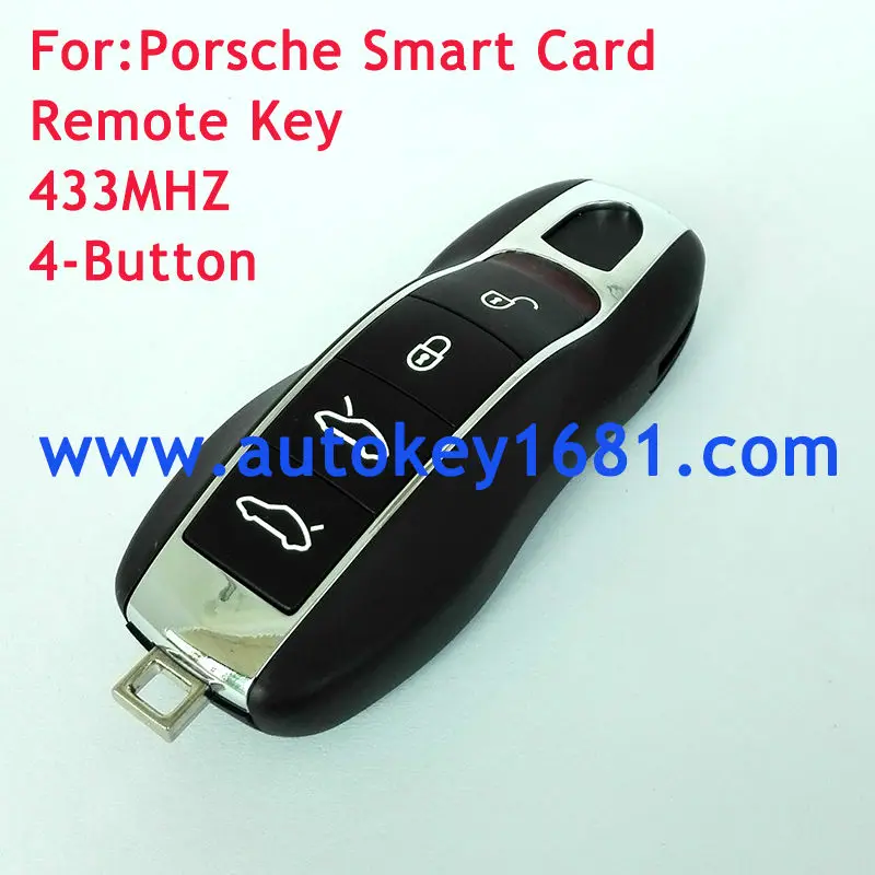Новый смарт-ключ подходит для PORSCHE Cayenne 958 Panamera 2010-2012 4 кнопки 433 Мгц дистанционный