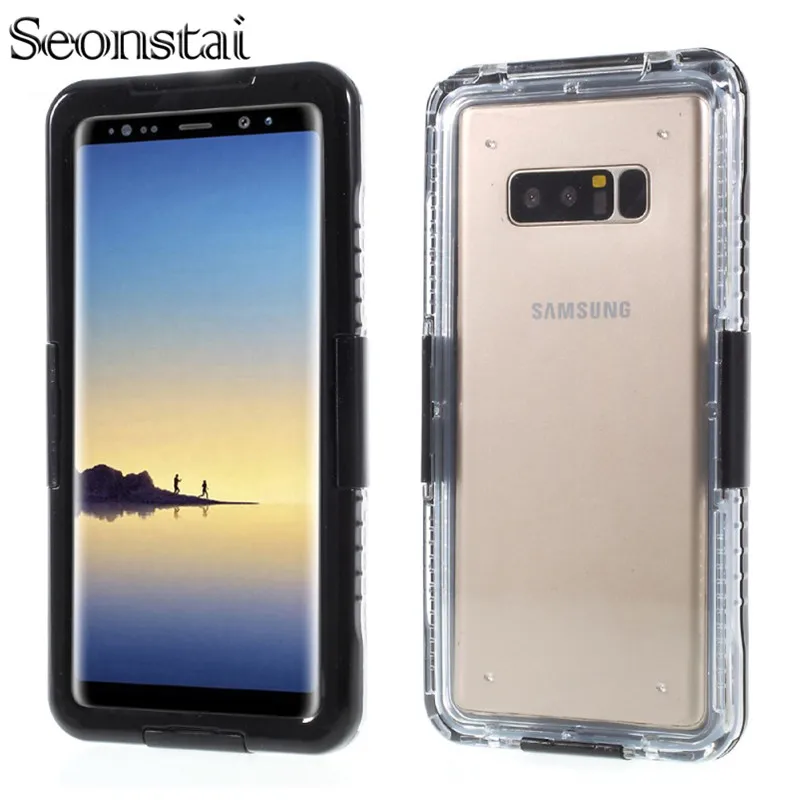 Водонепроницаемый чехол Seonstai для Samsung Galaxy Note 5 8 водонепроницаемый плавания дайвинга чехлы S6 S7 edge S8 с защитой
