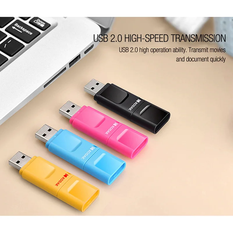 Kodak K232 Multicolor plastic USB Flash Drive USB2.0 pendrive 16GB 32GB 64GB Memory stick U Disk | Компьютеры и офис