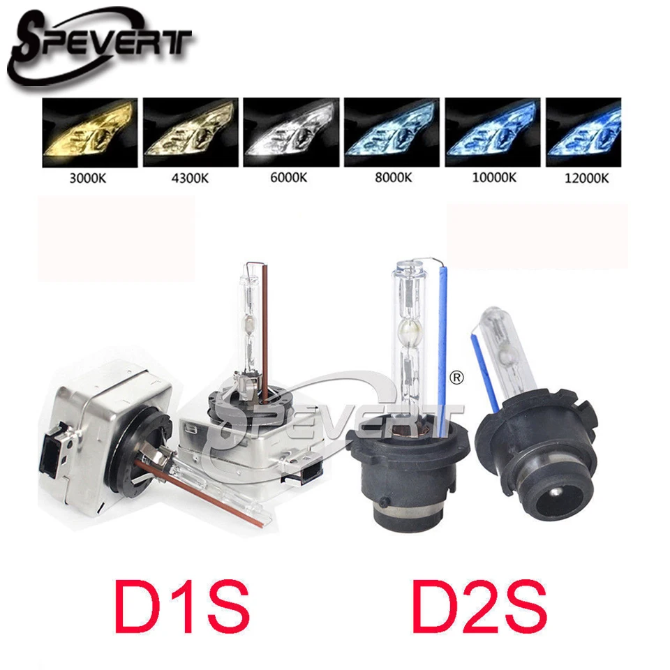 SPEVERT 55 Вт D1S D2S HID X enon преобразования замена лампы 5000K 6000K 8000K 10000K 12000K головной