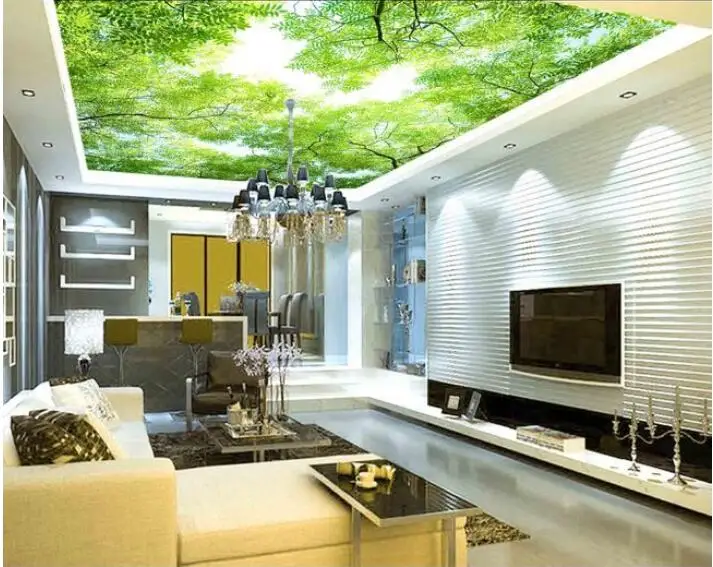 

3d wallpaper custom mural non-woven wall sticker Hd sky tree frescoes on the ceiling murals photo wallpaper for walls 3d